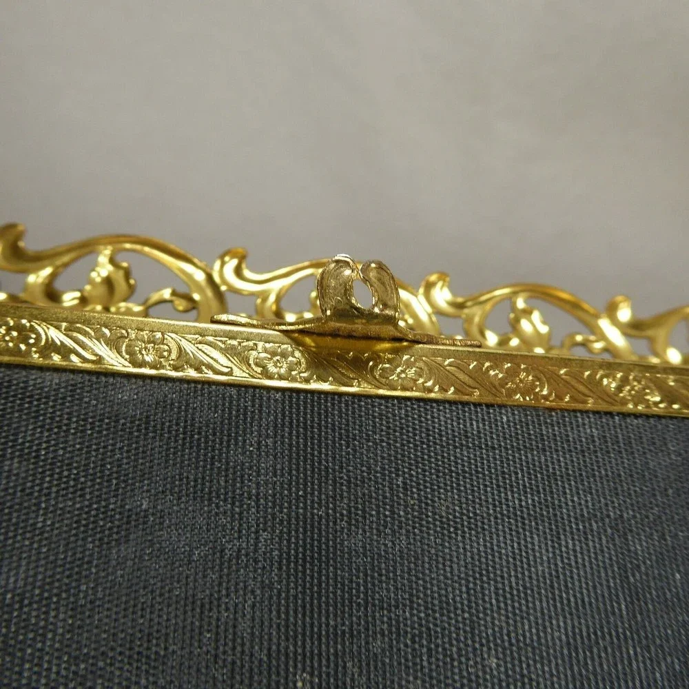 Vintage 16x11 Ornate Gold Mirrored Vanity Tray - Picture 6 of 10